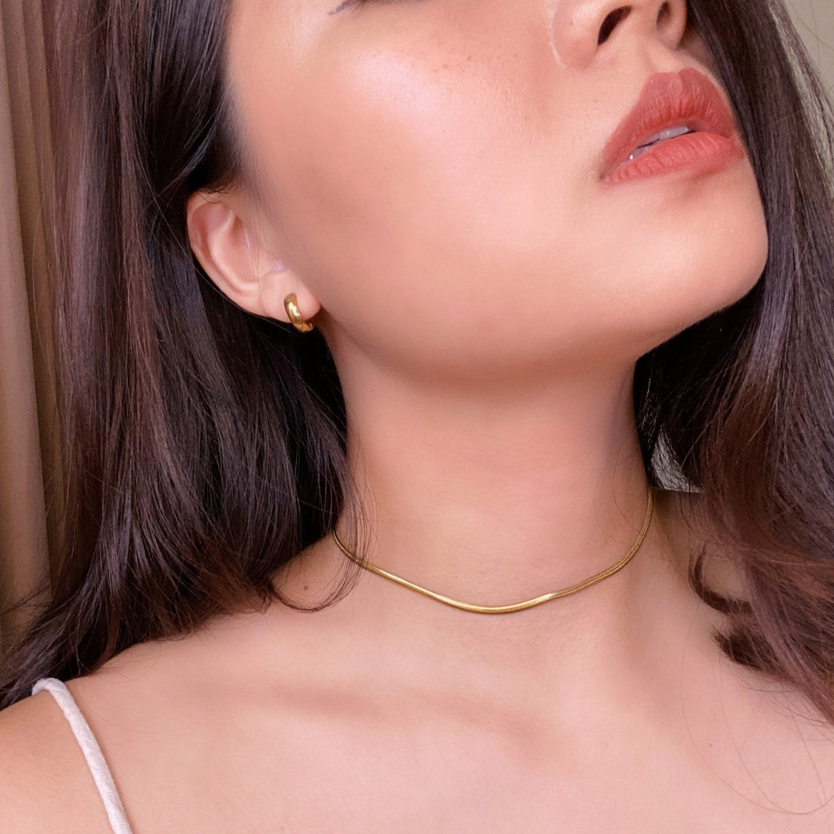 Snake Chain Gold Filled Choker in 14