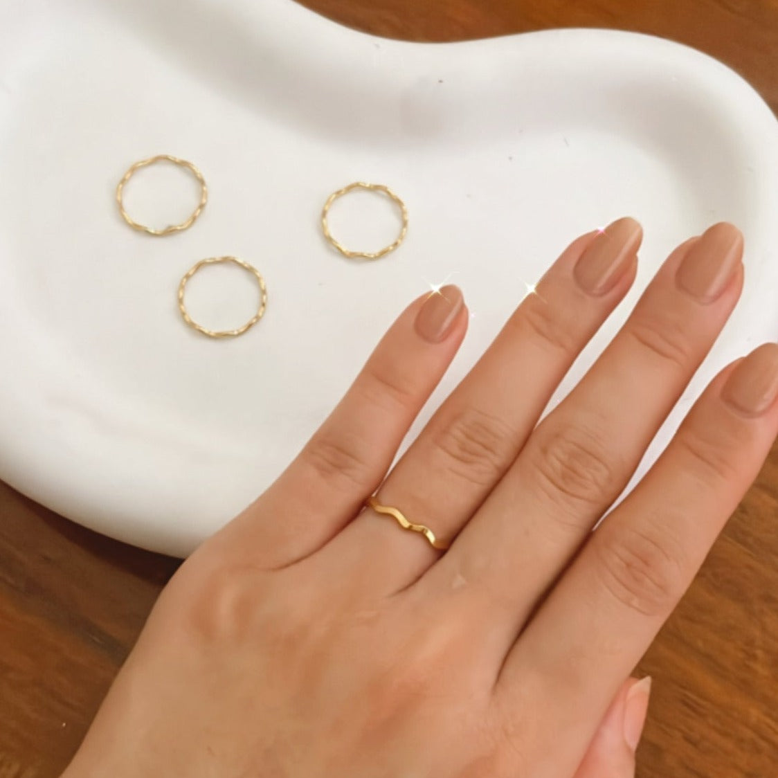 LIMITED Wave Gold Filled Ring