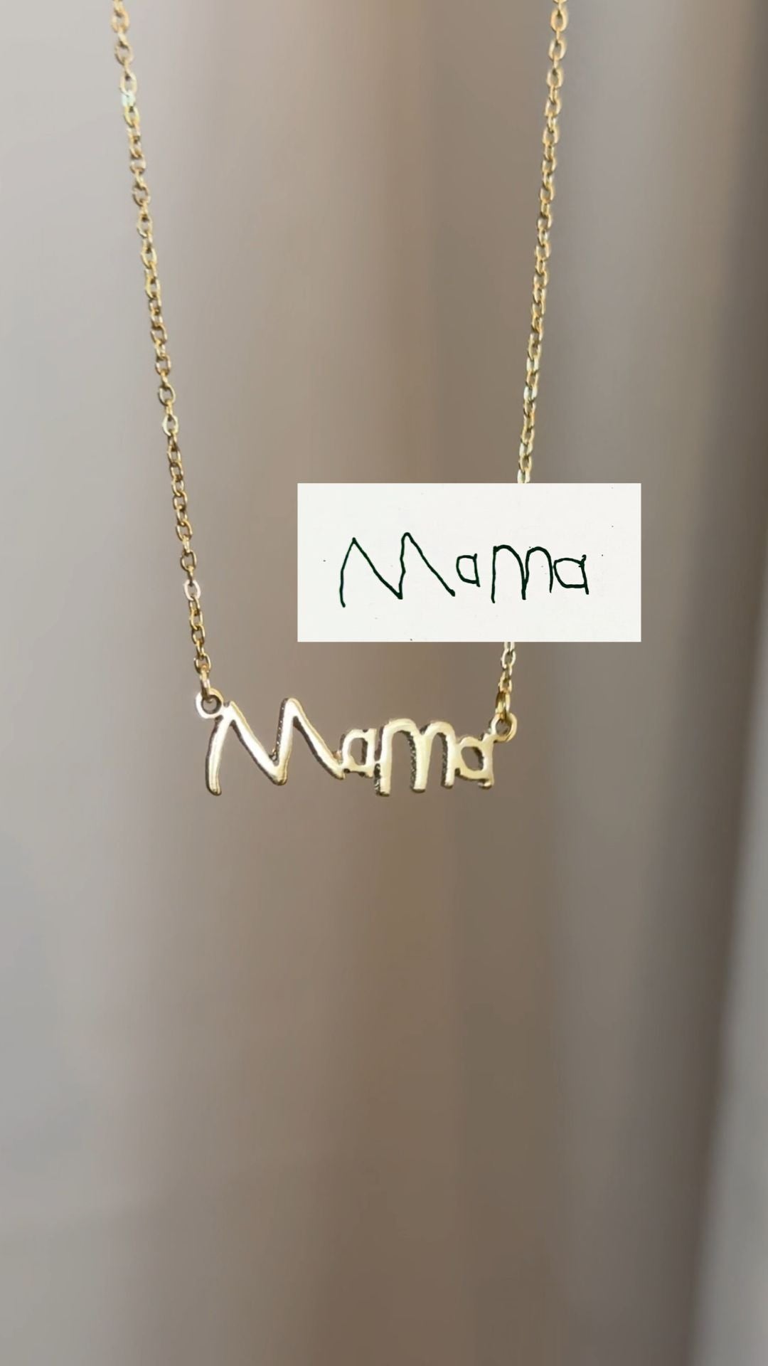 *PRE-ORDER Custom Handwritten / Font Script Gold Filled Necklace