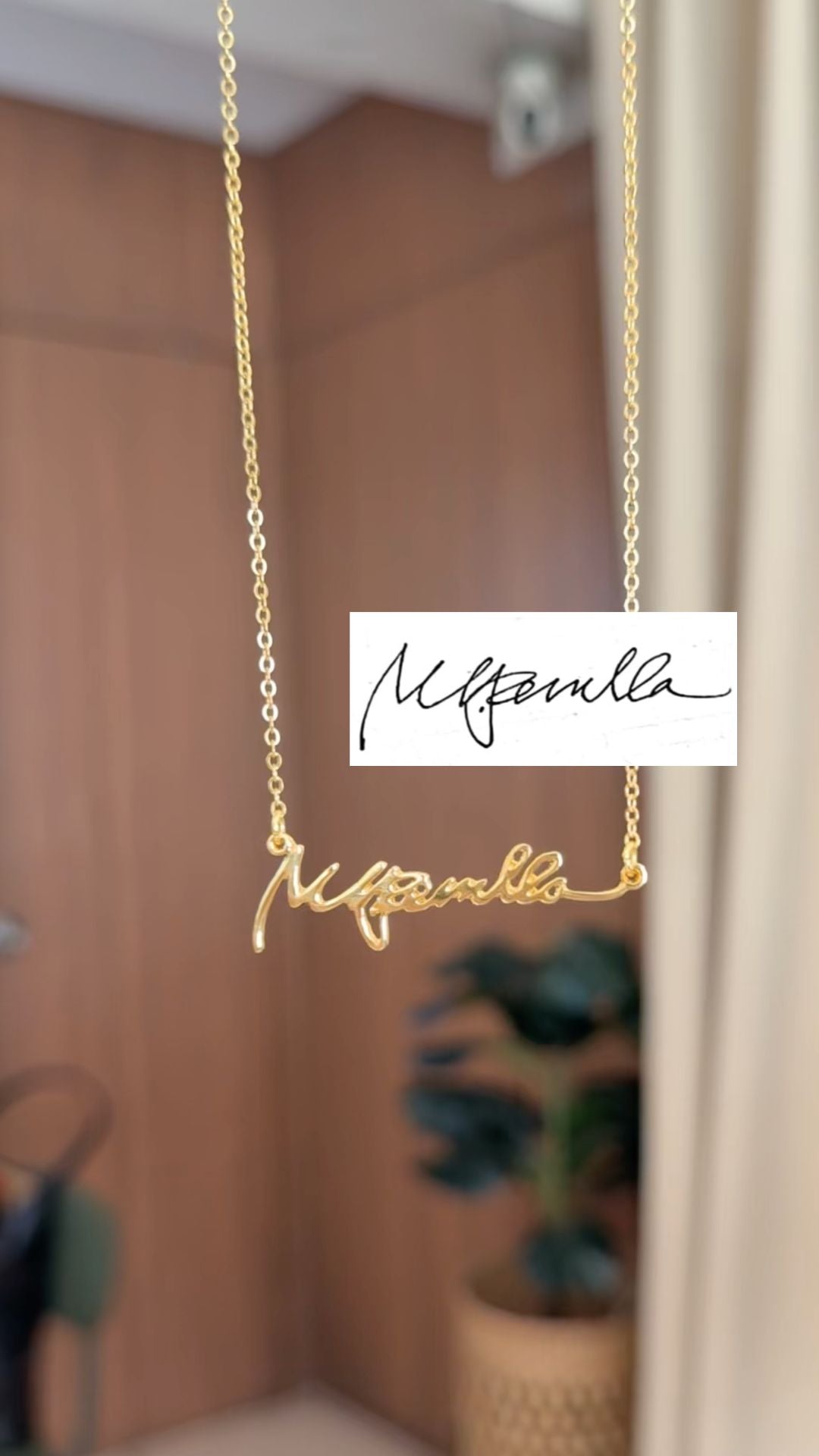 *PRE-ORDER Custom Handwritten / Font Script Gold Filled Necklace