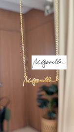 Load image into Gallery viewer, *PRE-ORDER Custom Handwritten / Font Script Gold Filled Necklace
