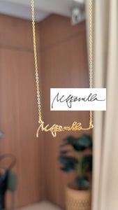 *PRE-ORDER Custom Handwritten / Font Script Gold Filled Necklace