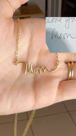 Load image into Gallery viewer, *PRE-ORDER Custom Handwritten / Font Script Gold Filled Necklace
