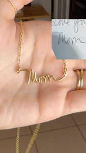 *PRE-ORDER Custom Handwritten / Font Script Gold Filled Necklace