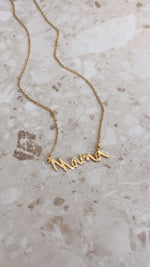 Load image into Gallery viewer, *PRE-ORDER Custom Handwritten / Font Script Gold Filled Necklace
