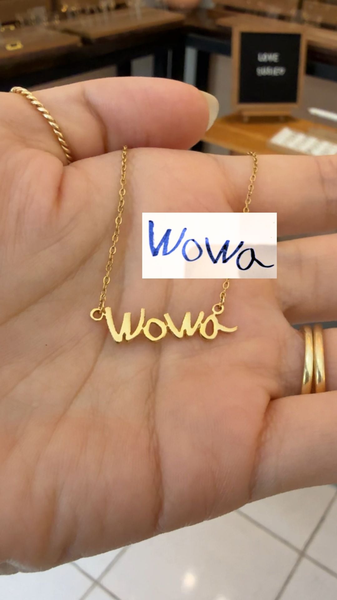 *PRE-ORDER Custom Handwritten / Font Script Gold Filled Necklace