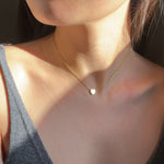 Load image into Gallery viewer, 3D Heart Gold Filled Necklace
