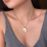 Load image into Gallery viewer, Mother&#39;s day Lazer Engraved Heart Necklace
