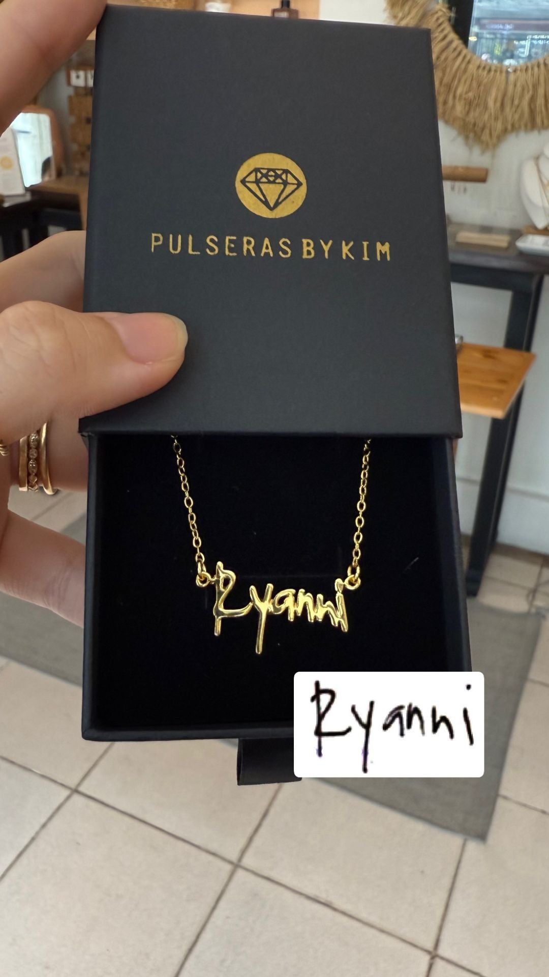 *PRE-ORDER Custom Handwritten / Font Script Gold Filled Necklace