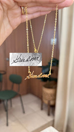 Load image into Gallery viewer, *PRE-ORDER Custom Handwritten / Font Script Gold Filled Necklace
