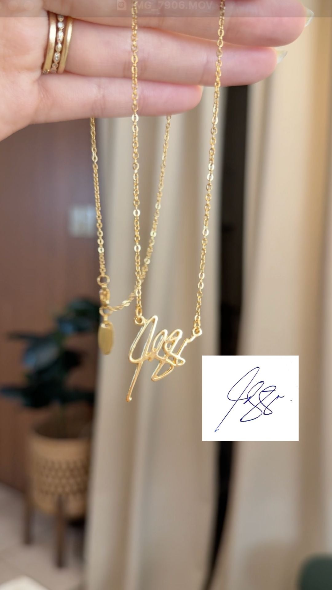 *PRE-ORDER Custom Handwritten / Font Script Gold Filled Necklace
