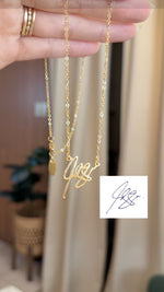Load image into Gallery viewer, *PRE-ORDER Custom Handwritten / Font Script Gold Filled Necklace

