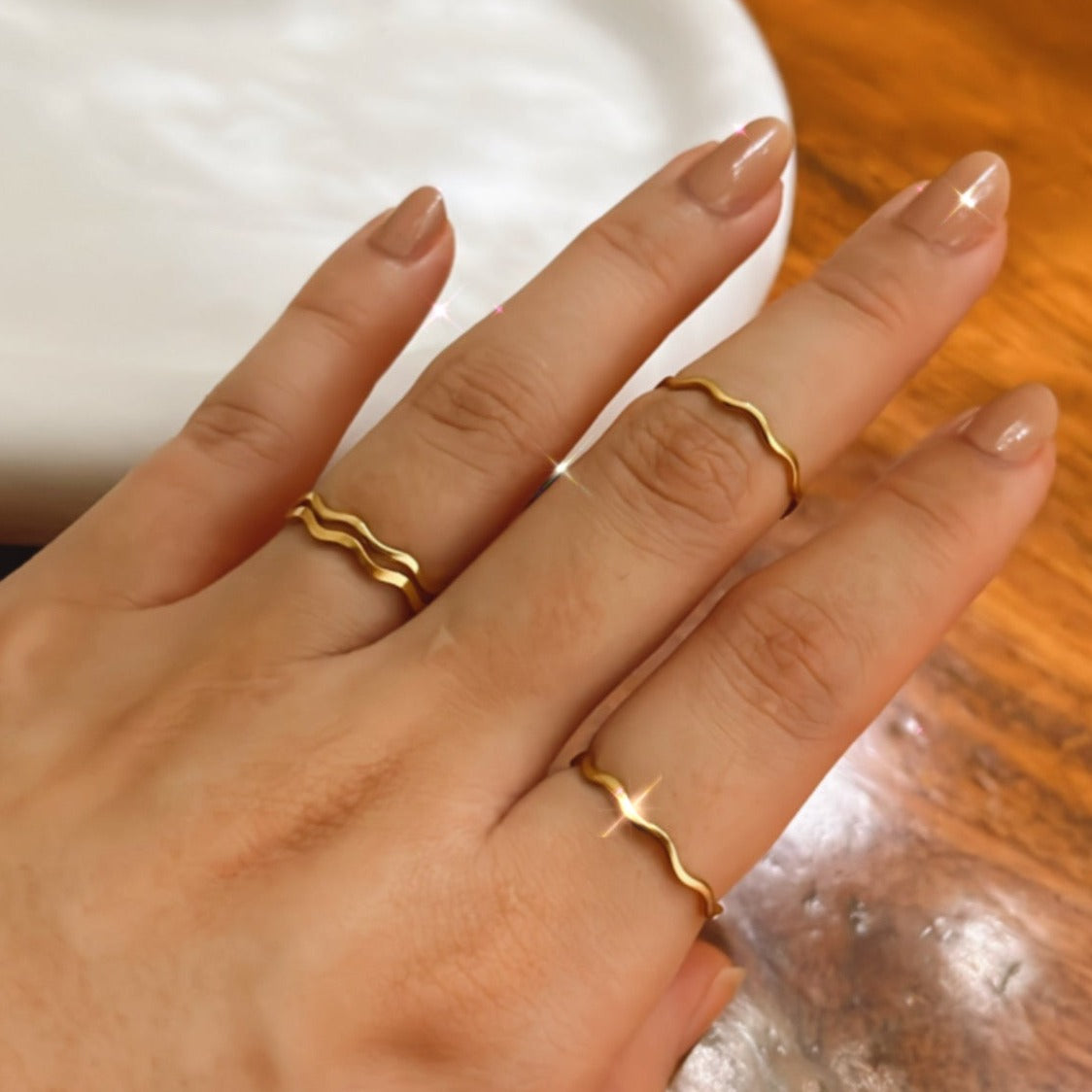 LIMITED Wave Gold Filled Ring
