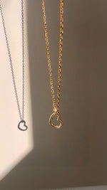 Load image into Gallery viewer, LIMITED VDAY Gold Filled Ring Keeper Necklace in Heart
