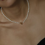 Load image into Gallery viewer, Full Pearl Flower Toggle Necklace
