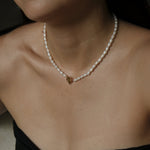 Load image into Gallery viewer, Full Pearl Flower Toggle Necklace
