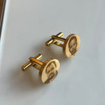 Load image into Gallery viewer, PRE-ORDER Lazer Engraved Circle Cufflinks
