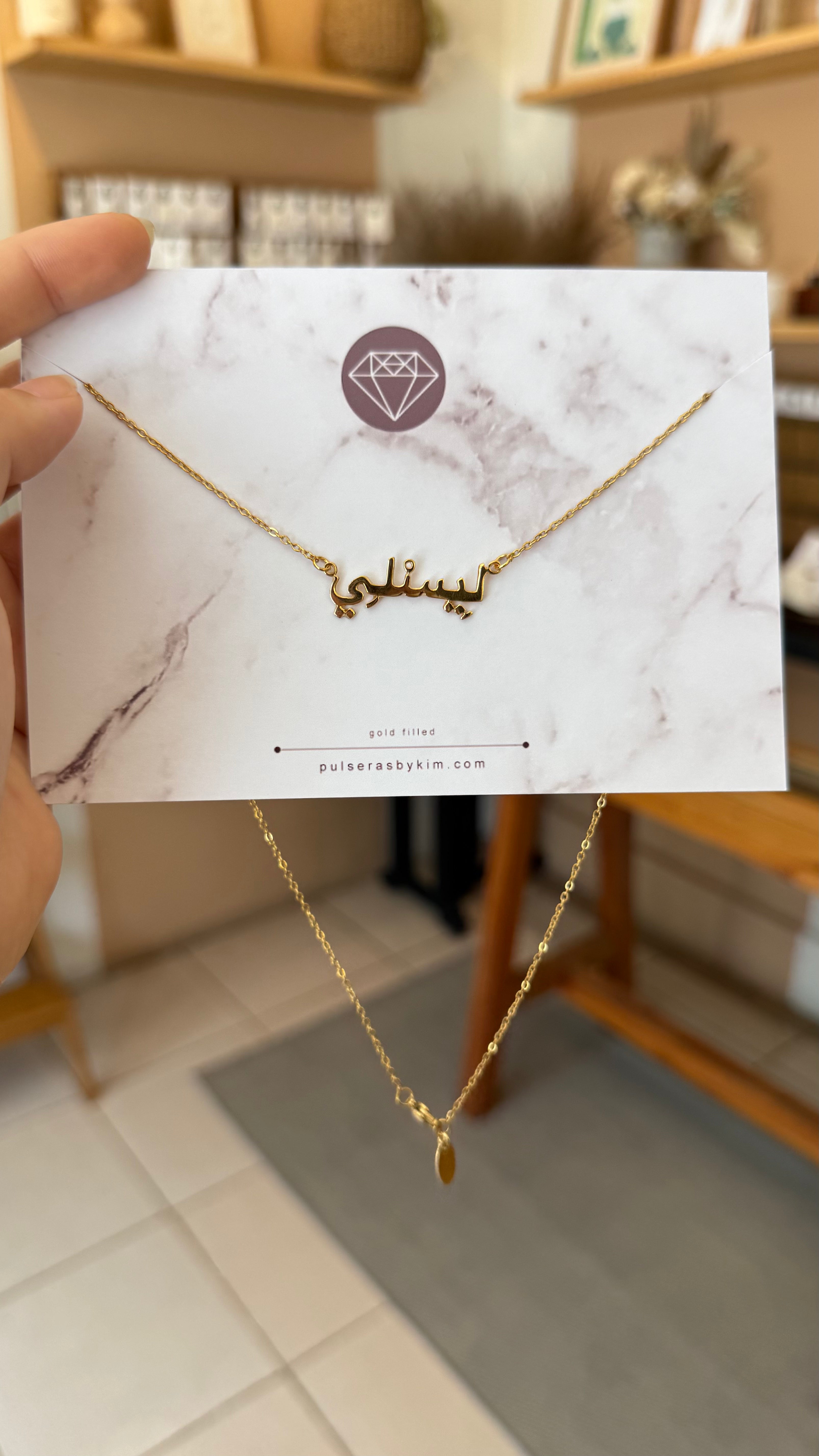 *PRE-ORDER Custom Foreign Language Gold Filled Necklace