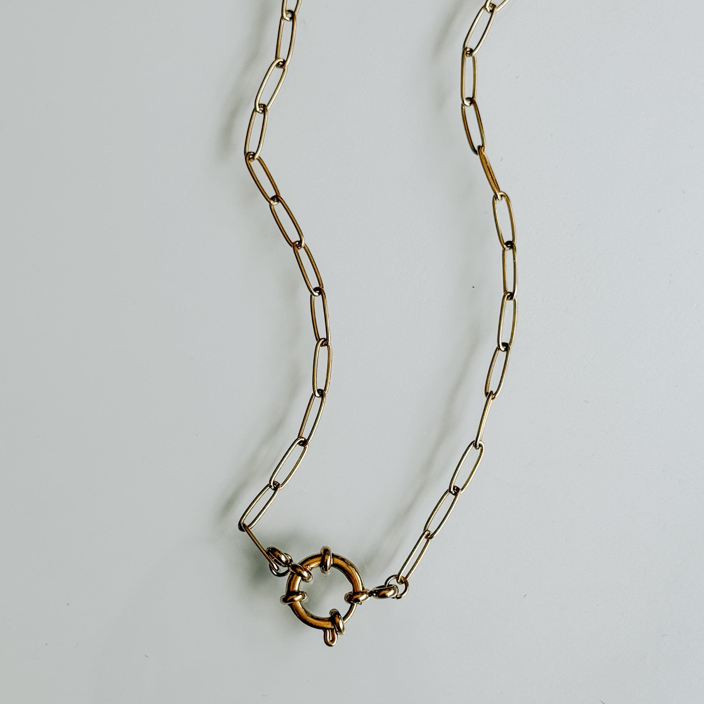 Gold Filled Ring Keeper Necklace Clasp Version