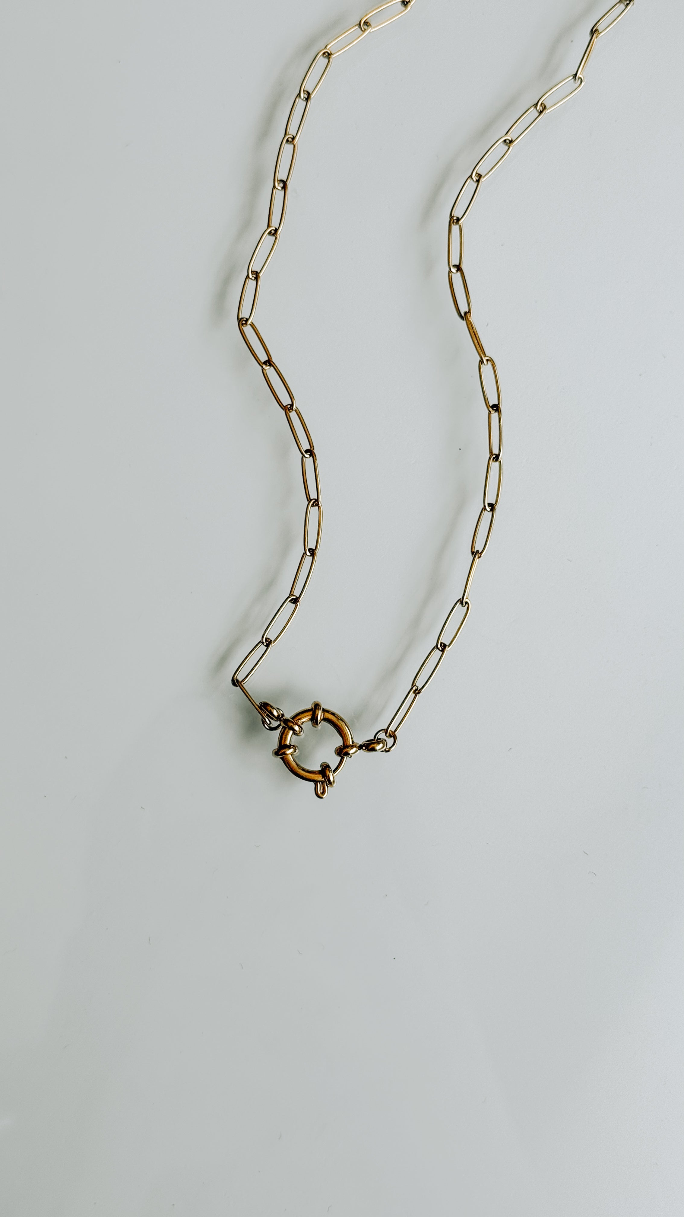 Gold Filled Ring Keeper Necklace Clasp Version