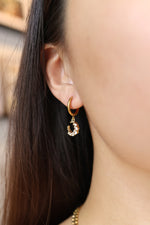 Load image into Gallery viewer, LIMITED HOLIDAY Moon Sparkle Hoops
