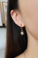 Load image into Gallery viewer, PRE-ORDER LIMITED HOLIDAY Star Sparkle Hoops
