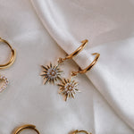 Load image into Gallery viewer, PRE-ORDER LIMITED HOLIDAY Star Sparkle Hoops
