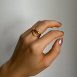 Load image into Gallery viewer, Fluid Gold Filled Ring : Waves
