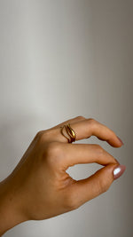Load image into Gallery viewer, Fluid Gold Filled Ring : Waves
