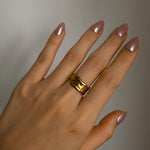 Load image into Gallery viewer, Fluid Gold Filled Ring : Ripple

