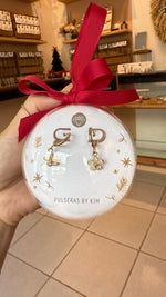 Load image into Gallery viewer, LIMITED HOLIDAY Flower Sparkle Hoops
