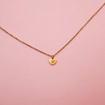 Load image into Gallery viewer, LIMITED VALENTINE&#39;S Lazer Engraved Flat Heart Gold Filled Necklace
