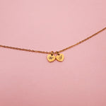 Load image into Gallery viewer, LIMITED VALENTINE&#39;S Double Lazer Engraved Flat Heart Gold Filled Necklace
