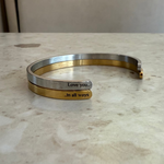 Load image into Gallery viewer, PRE-ORDER Side Lazer Engraved White Gold Filled Cuff Bangle
