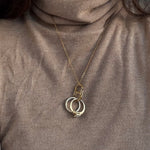 Load image into Gallery viewer, LIMITED DUAL LOCK Gold Filled S-Shaped Ring Keeper Necklace

