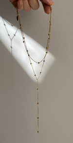 Load image into Gallery viewer, Layered Necklace: Bohemian Beaded Y-Necklace
