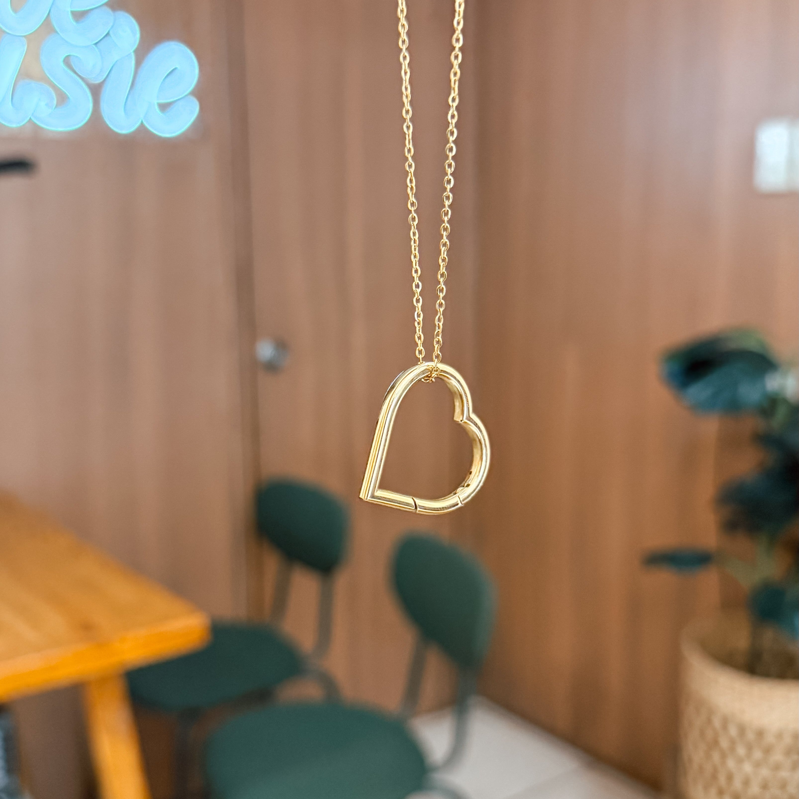 LIMITED Gold Filled Ring Keeper Necklace in Heart PLUS VERSION
