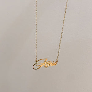 *PRE-ORDER Custom Handwritten / Font Script Gold Filled Necklace