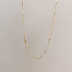 Load image into Gallery viewer, *PRE-ORDER Double Mini Sideways Initial Paperlink Necklace
