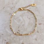 Load image into Gallery viewer, Skinny Paperlink Chain Gold Filled Bracelet

