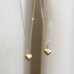 Load image into Gallery viewer, Lazer Engraved Puffy Heart Necklace
