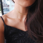 Load image into Gallery viewer, Snake Chain Gold Filled Choker in 14&quot;
