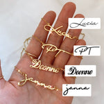 Load image into Gallery viewer, *PRE-ORDER Custom Handwritten / Font Script Gold Filled Necklace
