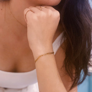 Figaro Chain Gold Filled Bracelet – pulserasbykim