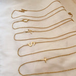 Load image into Gallery viewer, *PRE-ORDER Sideways Initial Gold Filled Necklace
