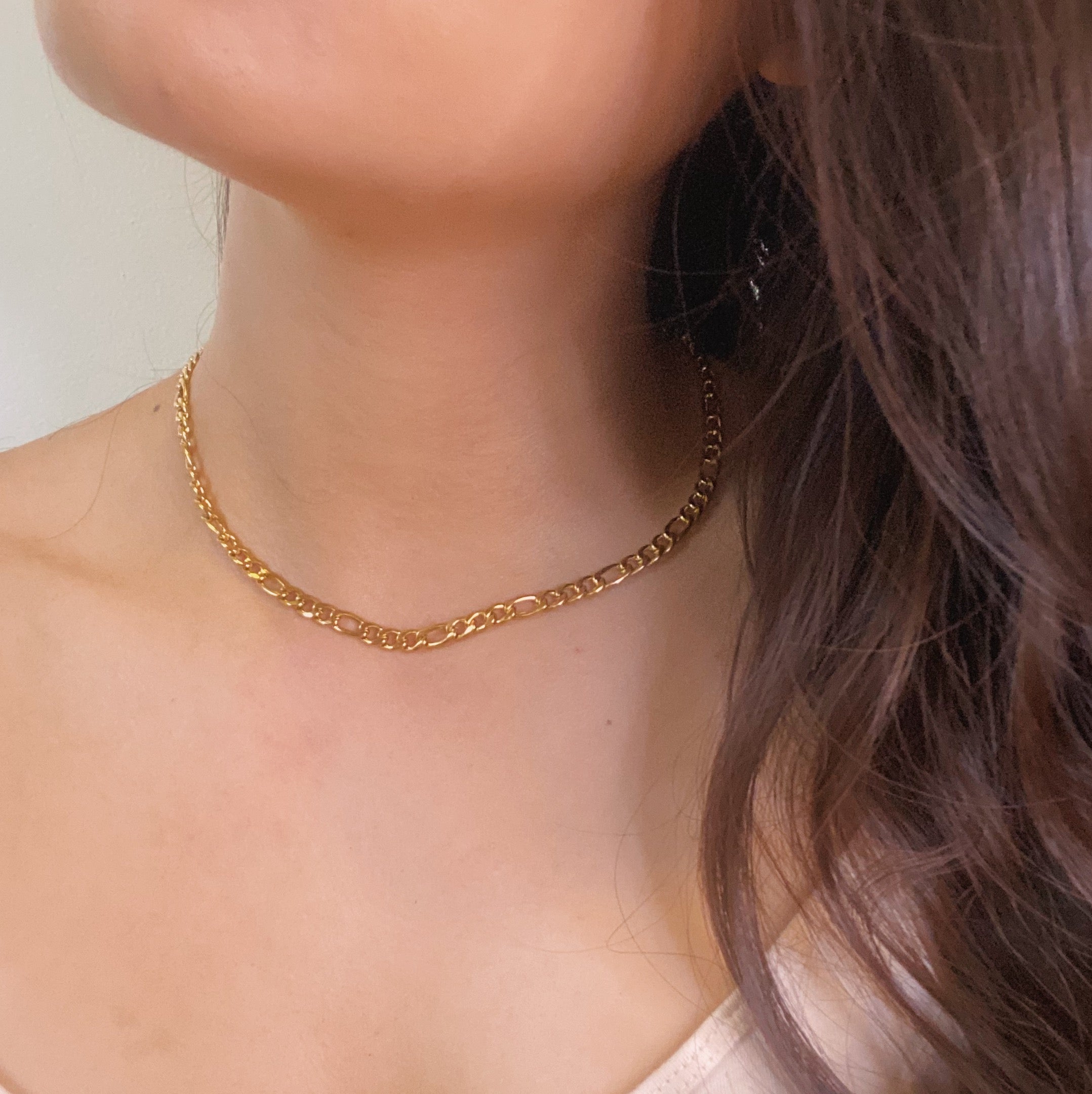 Thick Figaro Chain Gold Filled Necklace – pulserasbykim