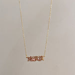 Load image into Gallery viewer, *PRE-ORDER Custom Foreign Language Gold Filled Necklace
