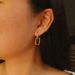 Load image into Gallery viewer, PRE-ORDER Oval Link Hoop Earrings
