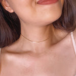 Load image into Gallery viewer, Skinny Flat Chain Gold Filled Choker
