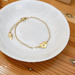 Load image into Gallery viewer, PRE-ORDER Lazer Engraved Heart Initial Bracelet
